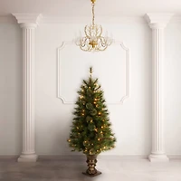 4ft. Prelit Atlanta Spruce Artificial Christmas Tree, Clear Lights