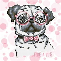 Diamond Dotz® Hug a Pug Diamond Painting Kit