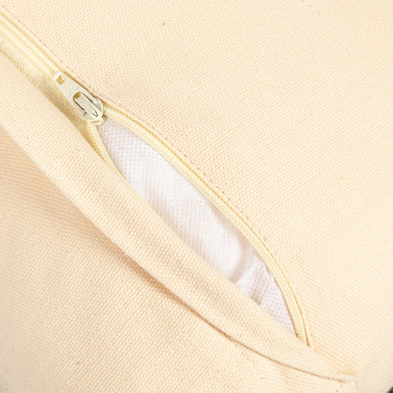 Hello Honey® Charcoal & Natural Stripes Woven Wool Blend Kilim Lumbar Pillow