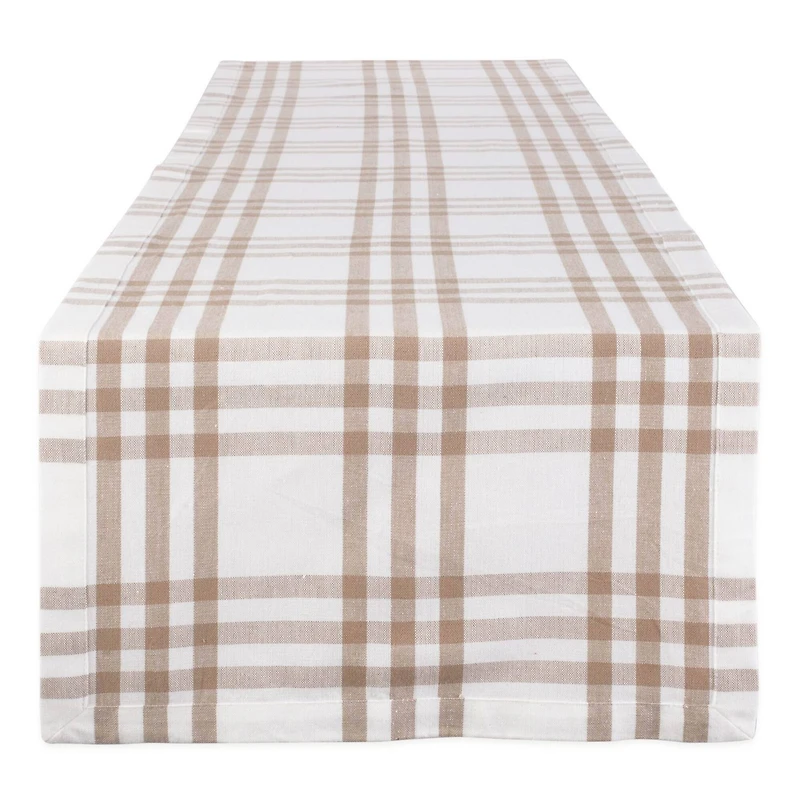 DII® 72" Stone Farm To Table Check Table Runner