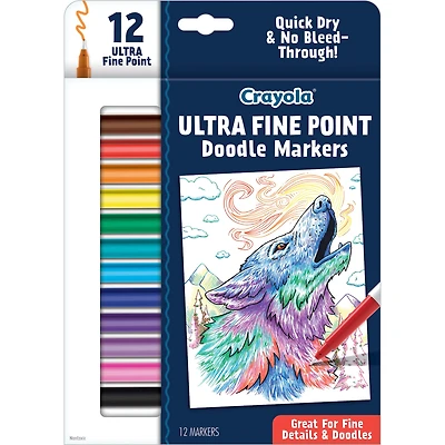 Crayola® Ultra Fine Point Doodle Markers, 12ct.