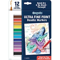 Crayola® Ultra Fine Point Doodle Markers, 12ct.