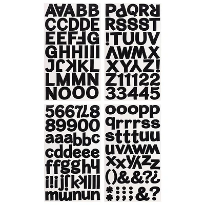 Block Alphabet & Number Stickers by Recollections