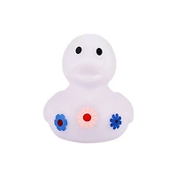 White with Flowers Light Up Rubber Duck by Creatology™