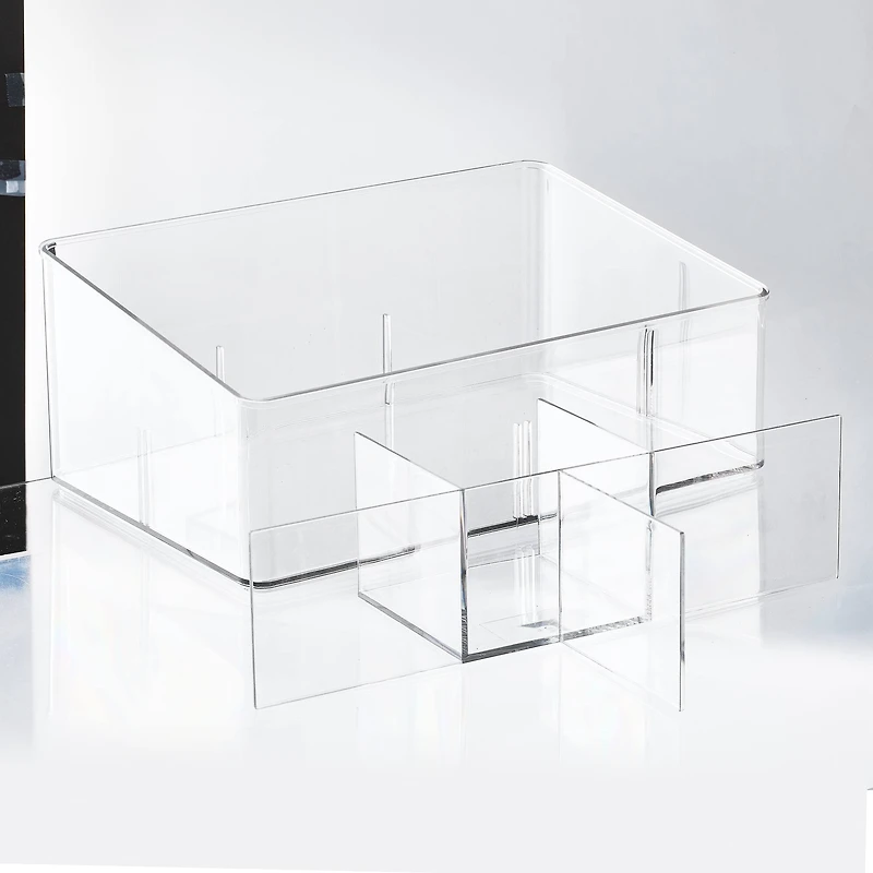 Small Clear Stacking Plastic Desktop Organizer by Simply Tidy®