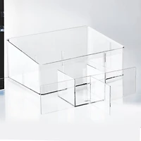 Small Clear Stacking Plastic Desktop Organizer by Simply Tidy®