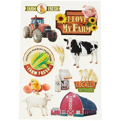 I Love My Farm Dimensional Stickers by Recollections™