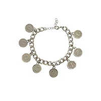 Blue Moon Studio™ Round Silver Alphabet Charm Set