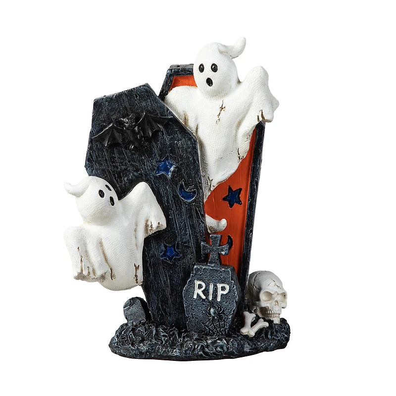 Glitzhome® 9.75" Halloween Ghost Gravestone Table Décor