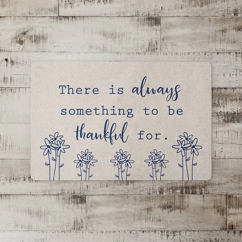Be Thankful Florals 27" x 18" Floor Mat