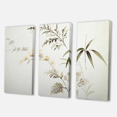 Designart - Retro Drawing of Flowers III