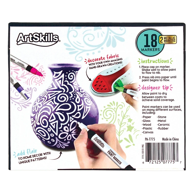 ArtSkills® Permanent Oil Based Paint Markers, 18ct.