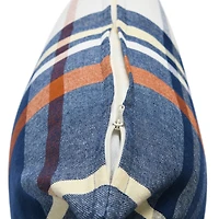 20'' Square Plaid Cotton Pillow Cover
