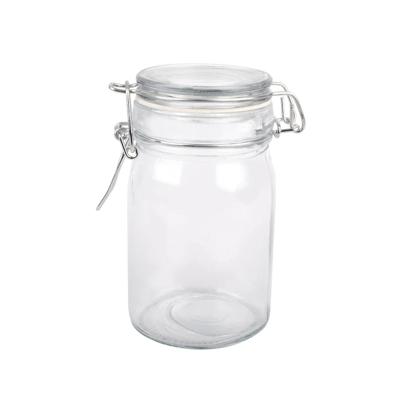 12 Pack: Round Glass Jar with Latch by Ashland®