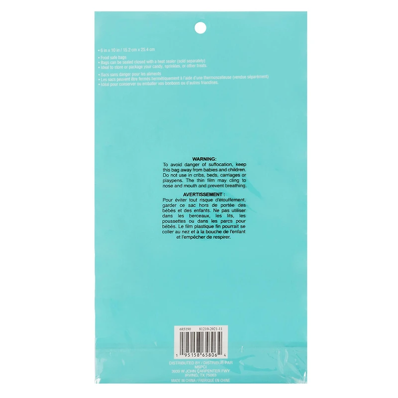 Heat Seal  6" x 10" Bags by Celebrate It®, 50ct.