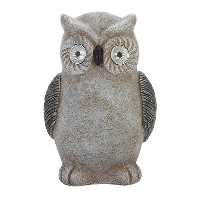 12" Solar Owl Statue