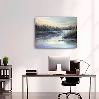 Silver Waters Landscape Canvas Giclee