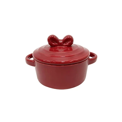 Mini Red Ceramic Cocotte by Makery™