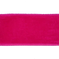 2.5" x 15ft. Hot Pink Wired Velvet Ribbon by Celebrate It®