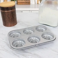 Martha Stewart 6-Cup Carbon Steel Doughnut Pan
