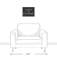 Work Hard and Be Nice to People Canvas Wall Art