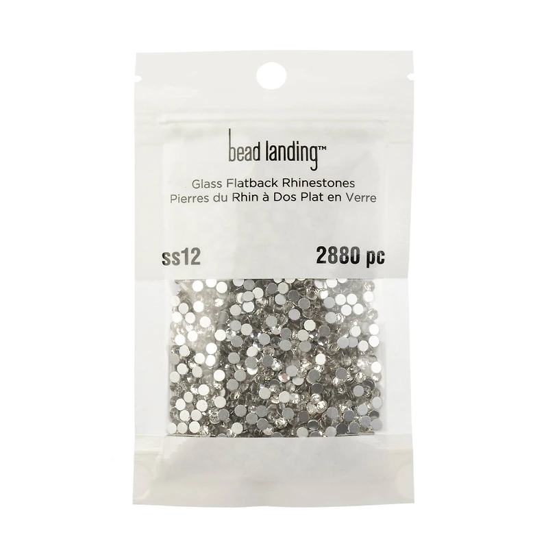 SS12 Glass Flatback Rhinestones by Bead Landing