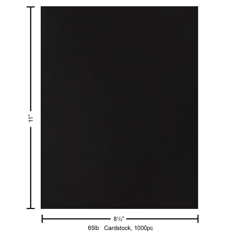 PA Paper® 8.5" x 11" 65lb. Smooth Cardstock, 1,000 Sheets