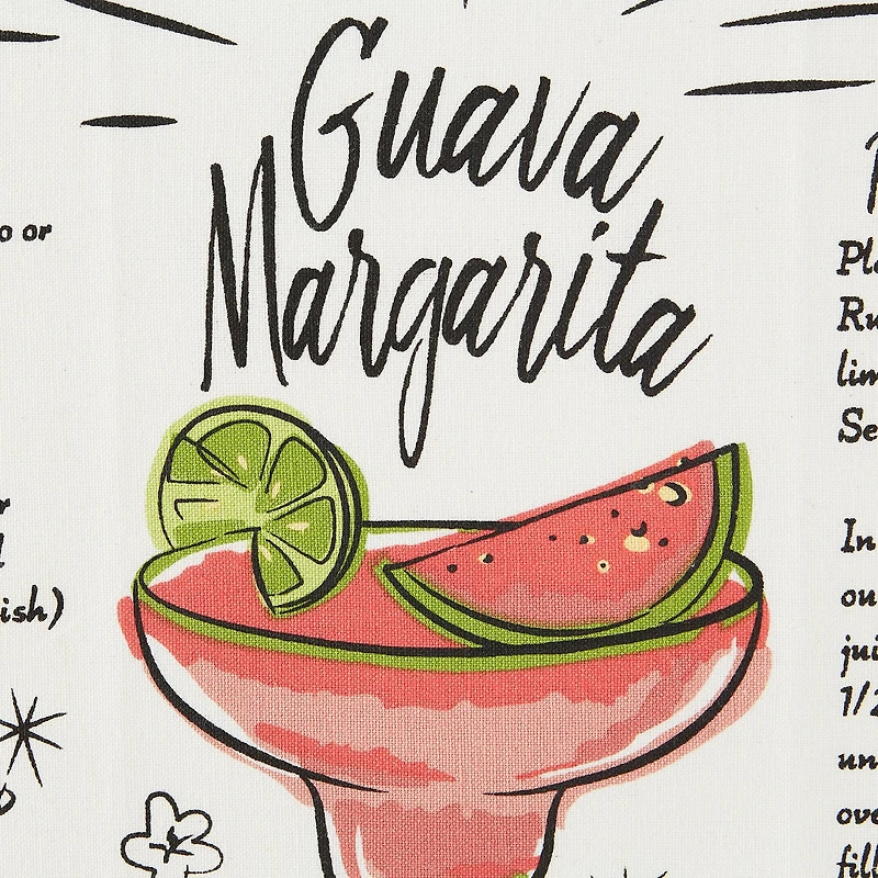 Tropical Sips Recipe Embellished Dishtowel (Set of 3)