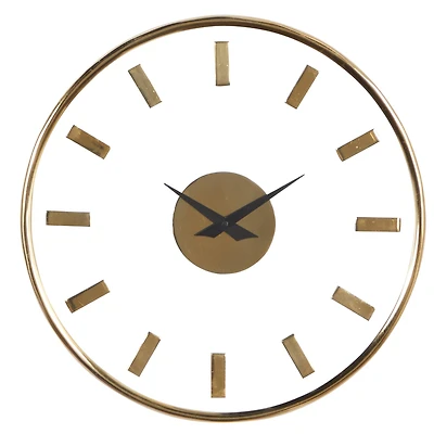 Gold Modern Aluminum Wall Clock