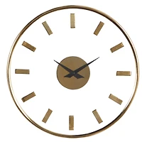 Gold Modern Aluminum Wall Clock