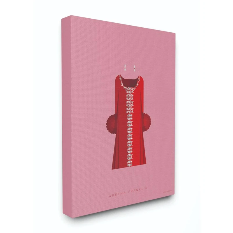 Stupell Industries Aretha Franklin Famous Fashion Design Wall Accent