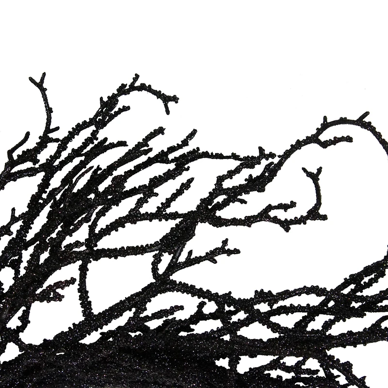24" Black Halloween Twig Wreath