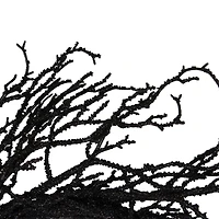 24" Black Halloween Twig Wreath