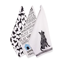 DII® Dog Printed Dishtowel Set