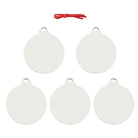 3" Bulb Hardboard Sublimations Ornaments, 5ct. by Make Market®