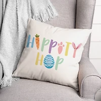 Hippity Hop 18" x 18" Throw Pillow