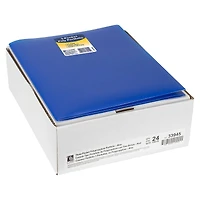 C-Line® Blue 3-Pocket Poly Portfolios, 24ct.