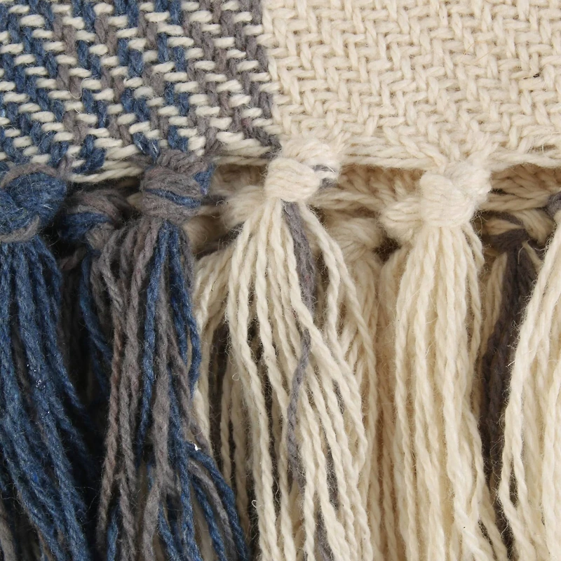 DII® French Blue Farmhouse Woven Throw