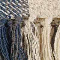 DII® French Blue Farmhouse Woven Throw