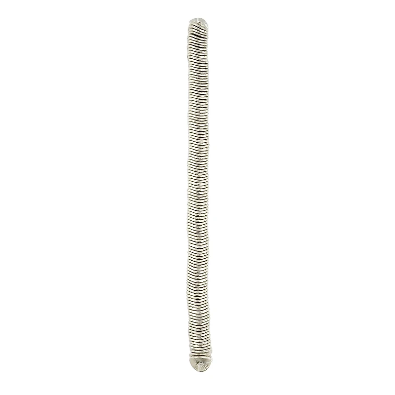 Rhodium Metal Wavy Disc Beads, 8mm by Bead Landing™