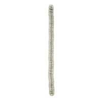 Rhodium Metal Wavy Disc Beads, 8mm by Bead Landing™