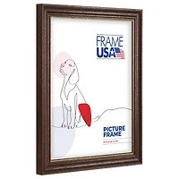 Frame USA Boardroom Walnut with Gold Bead Single Image Picture Frame
