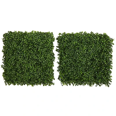 Boxwood Artificial Wall Mats, 2ct.