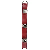 23" Red Leather Belt with Silver Bells Wall Décor by Ashland®