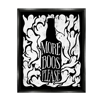 Stupell Industries More Boos Please Funny Liquor Framed Floater Canvas Wall Art