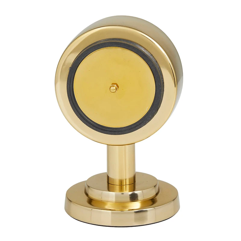 Gold Modern Abstract Clock, 4" x 4" x 7"