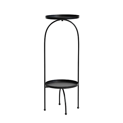 Hello Honey® 28" Black Modern Metal Plant Stand