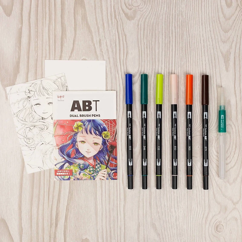 Tombow Wind Manga Illustration Dual Brush Pen Art Set