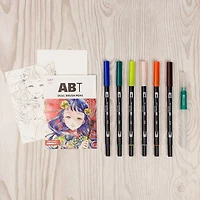 Tombow Wind Manga Illustration Dual Brush Pen Art Set