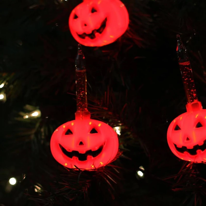 7ct. Jack O' Lantern Halloween Bubble Lights